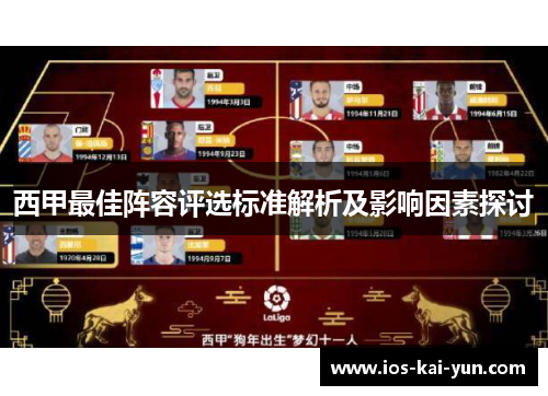 西甲最佳阵容评选标准解析及影响因素探讨